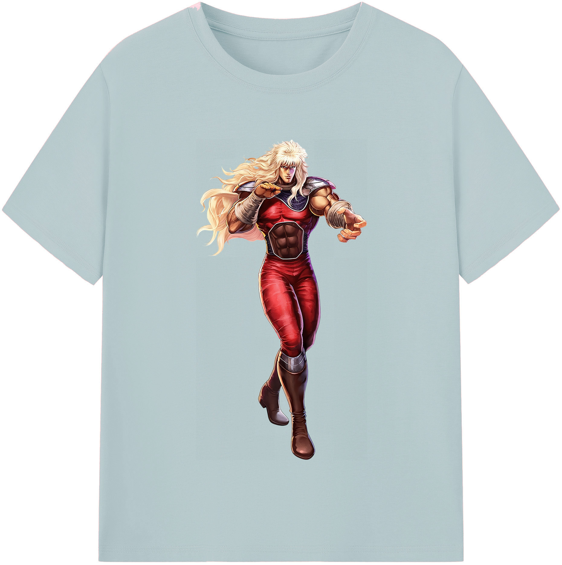 （画像用） 北斗の拳 Fist of the North Star 綿100％半袖Tシャツ（フロントプリント）
